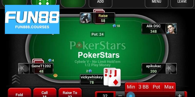 Quy tắc chơi game poker fun88